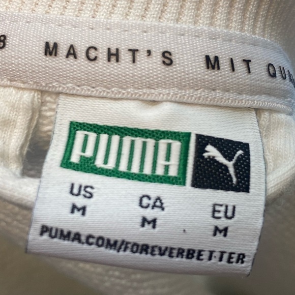 Puma Gray and Yellow Bomber Jacket with Retro Style Size M - Picture 14 of 14